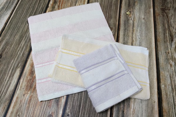 來福牌復古色緞毛巾